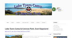 Desktop Screenshot of laketyerscaravanpark.com.au